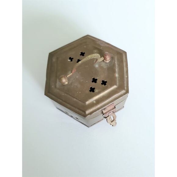 Vintage Brass Trinket Box - Picture 3 of 4